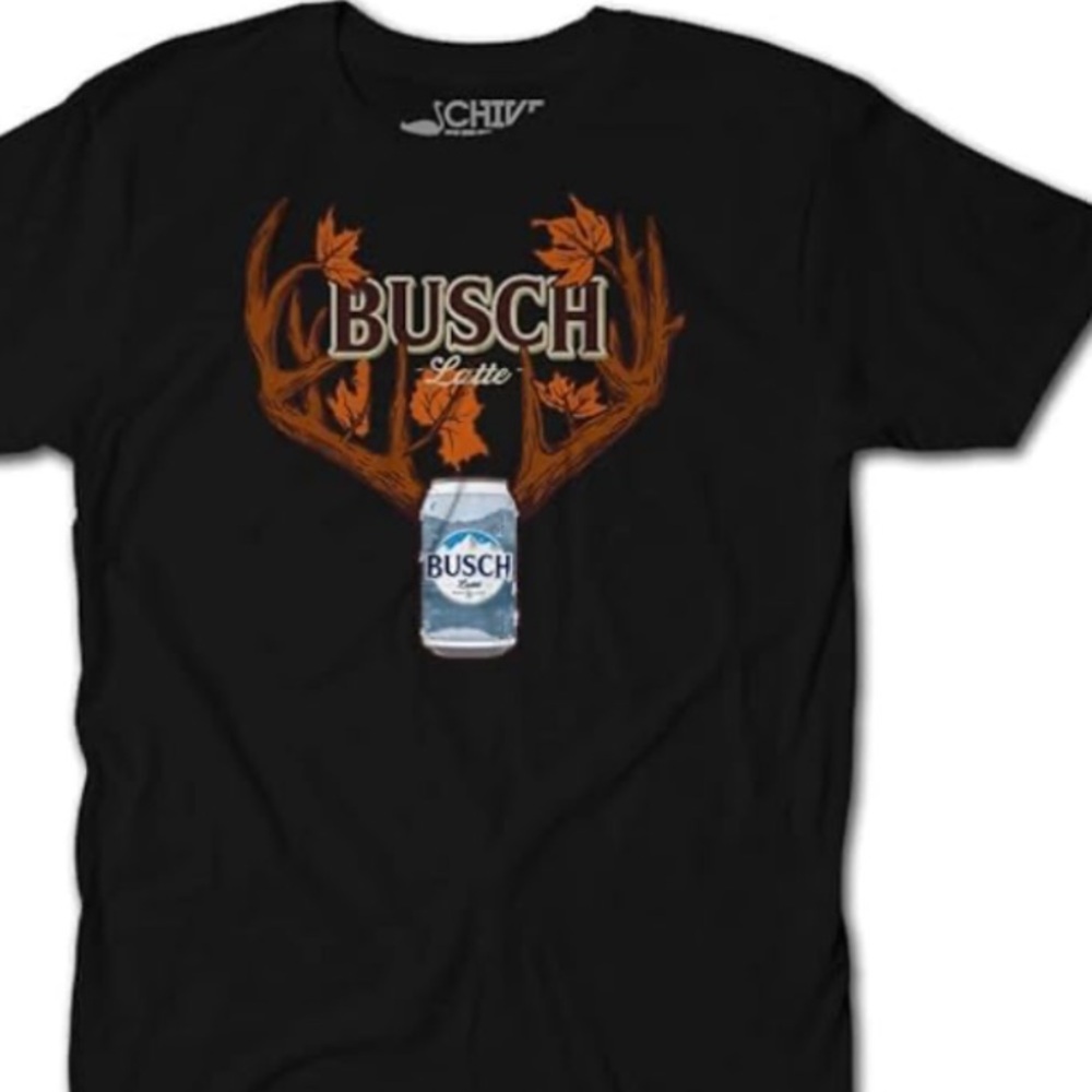 Hive Tees Busch Latte Antler Graphic Tee - blue